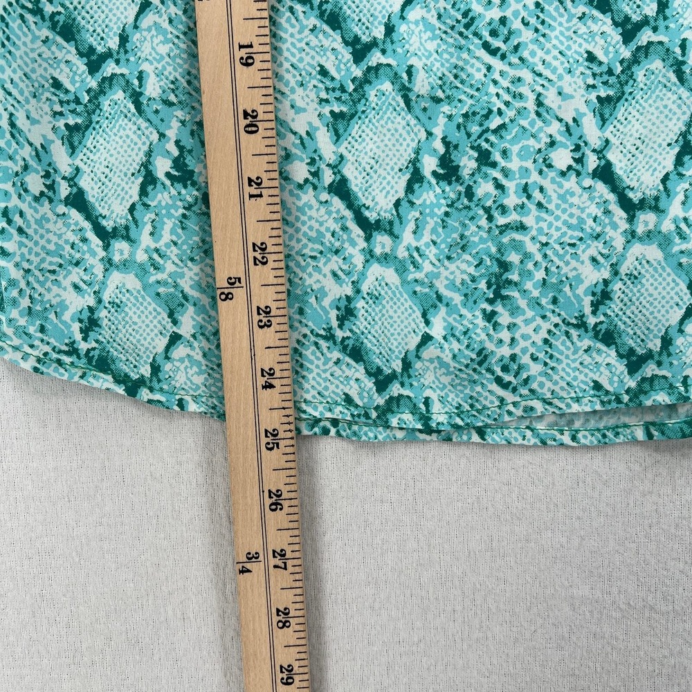 FEATHER & FIND Set XS Blue Python Snake Paradisio Ruffle Top Relax Pant Bamboo - Picture 7 of 16